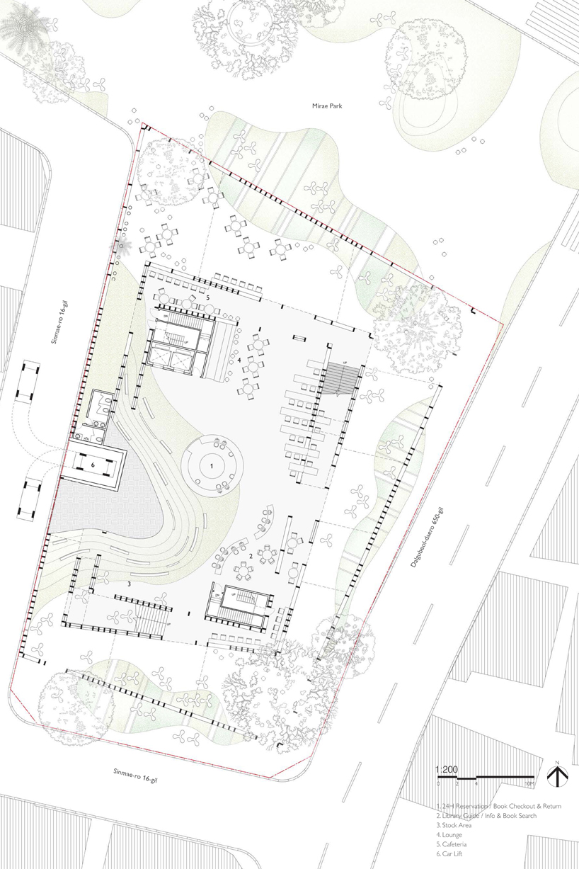 nomad office architects + greendwell: in between library