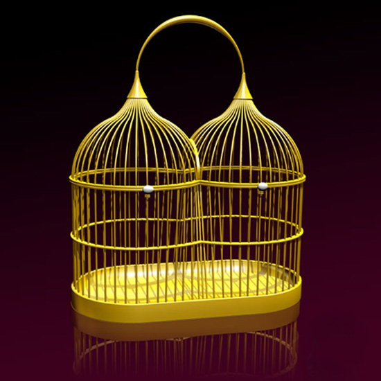 carnovsky: 'artificialia' birdcage bag