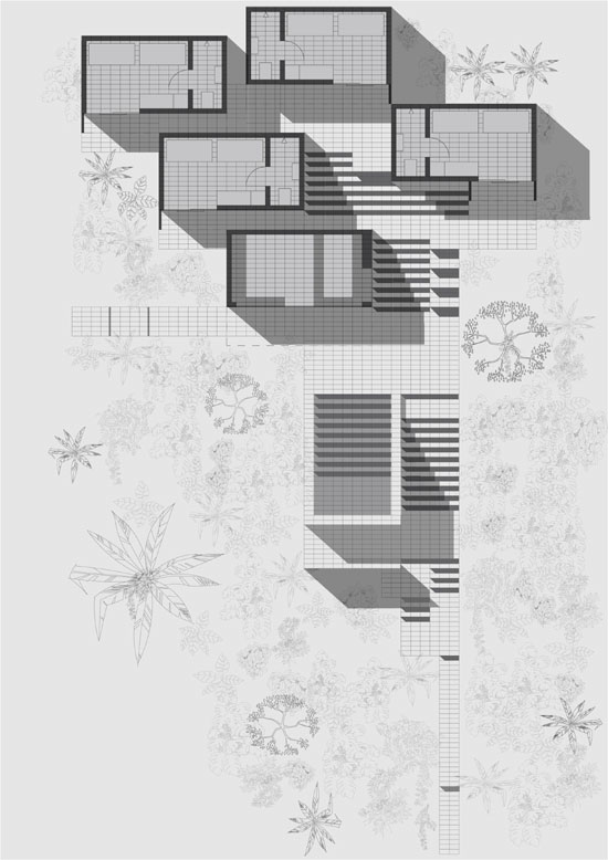 visiondivision: 'techos azules' hotel, colombia