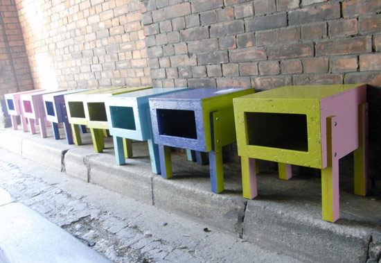 formfjord: 'piggy' stool at DMY berlin design festival 09