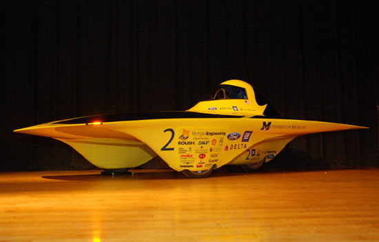 'infinium' solar vehicle