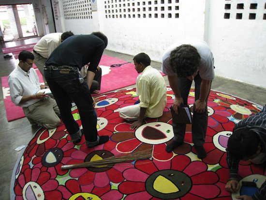 takashi murakami designs rugs for louis vuitton