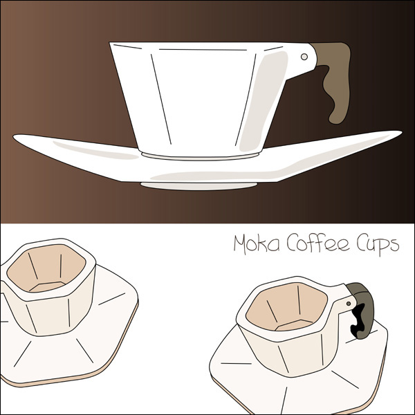 moka coffee cups