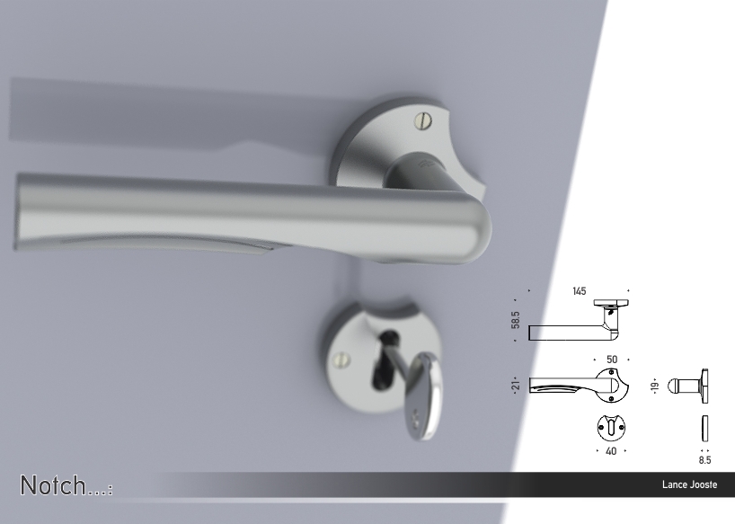 Notch door handle