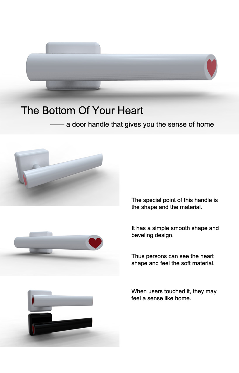 The Bottom Of Your Heart   a door handle that gives you the sense of home