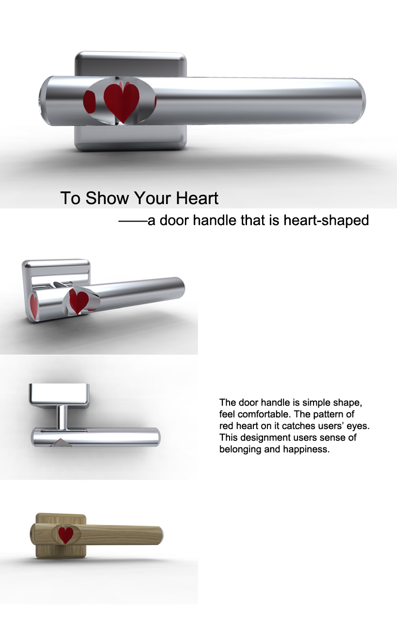 To Show Your Heart   a door handle that is heart shaped