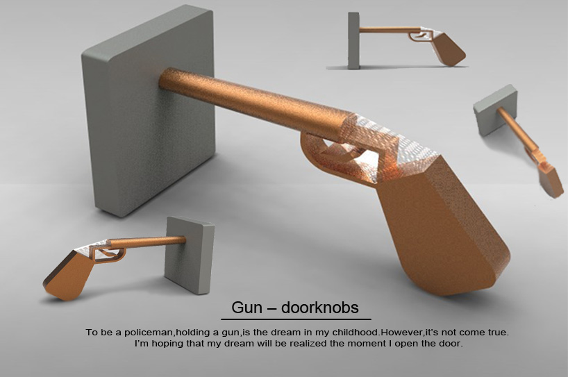 Gun doorknobs