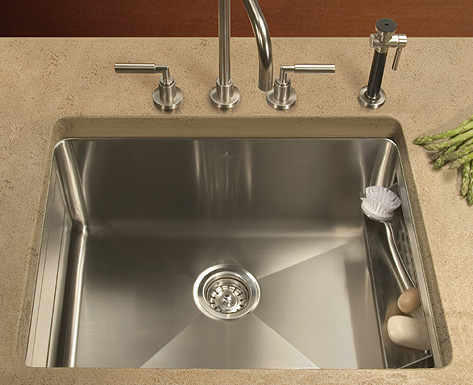 undermount sink with built in drawers