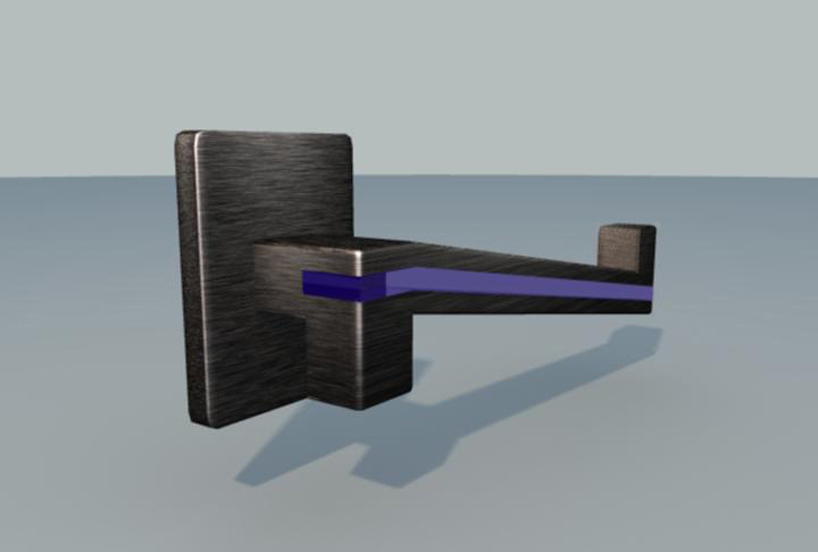 door handle (combination of 2 materials)