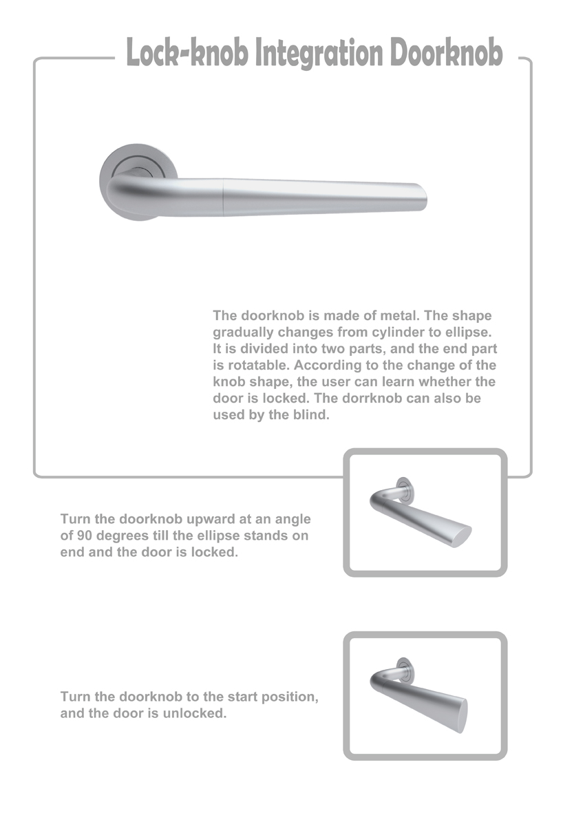 Lock knob Integration Doorknob