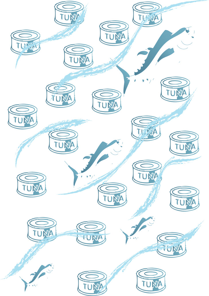 a shoal of tuna