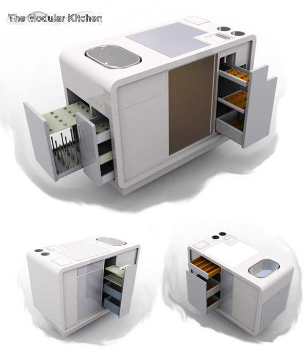 the modular kitchen