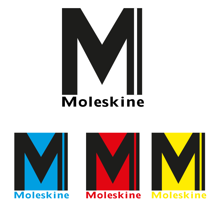 Colorful moleskine logo