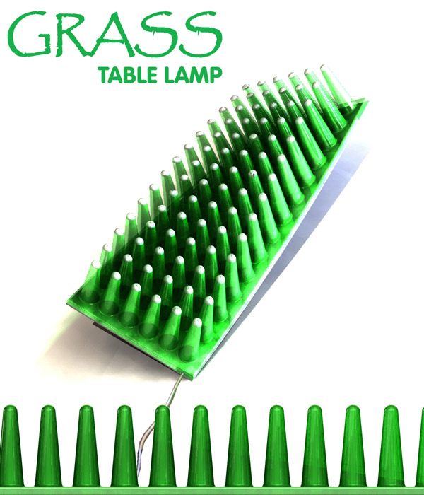 grass table lamp