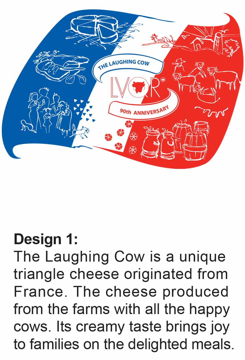 The Laughing Cow, the happy cheese
