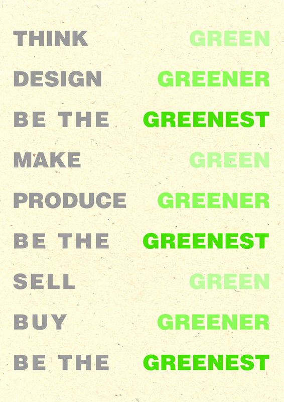 be the greenest