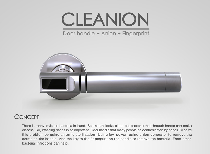 Cleanion [Door handle + Anion + Fingerprint]