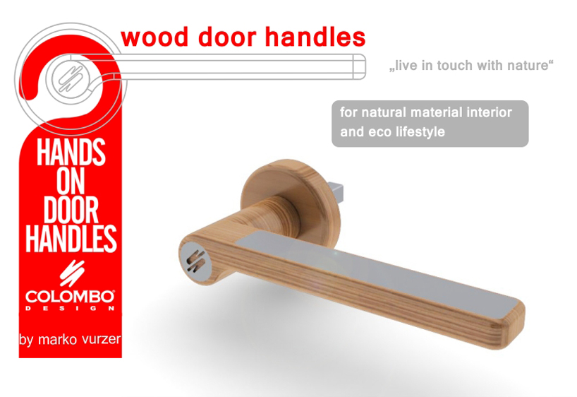 wood door handles   „live in touch with nature“