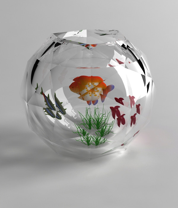 crystal fishbowl