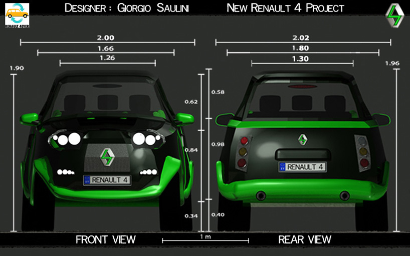 new renault 4 green power