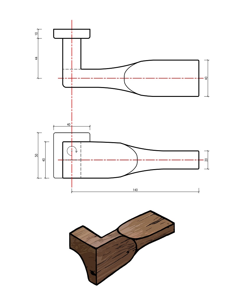 Mediterranean doorhandle