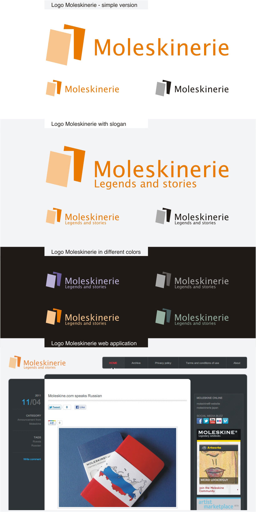 moleskinerie logo   simple version