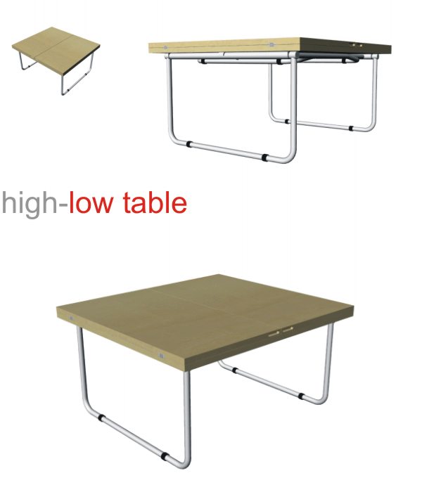 high low table