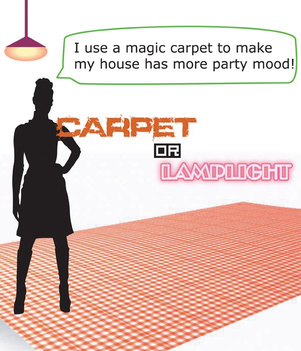 carpet or lamplight