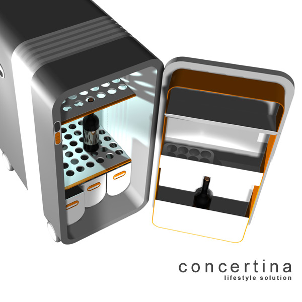 concertina fridge system