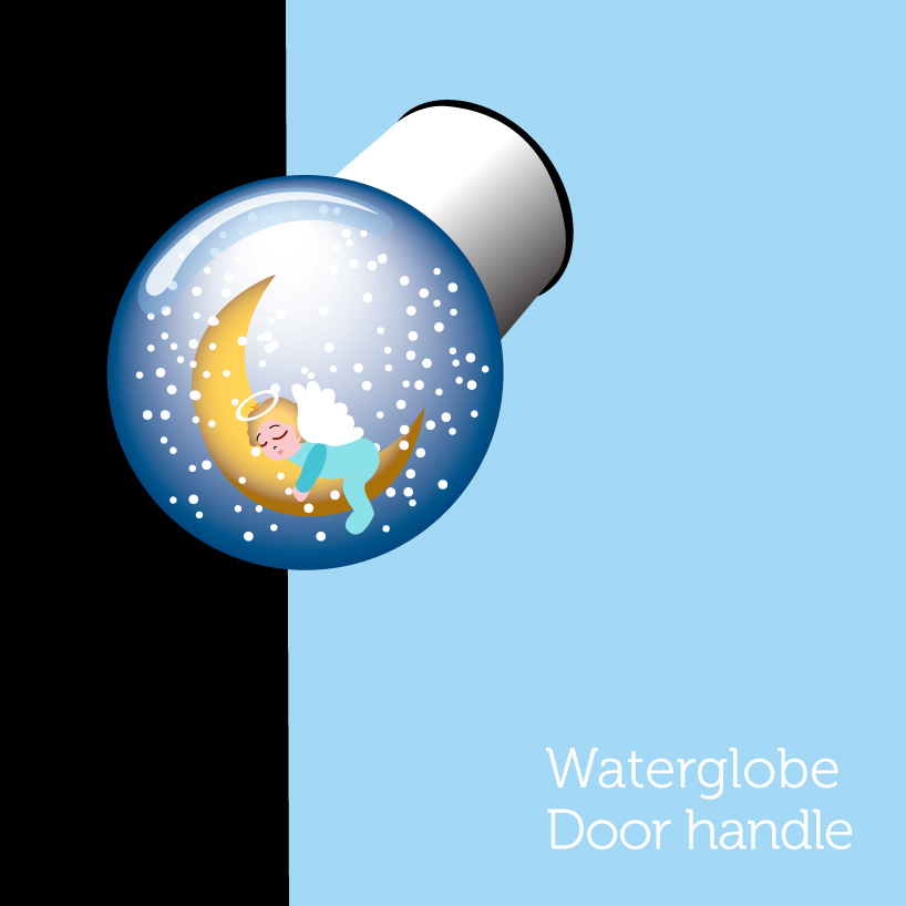 Waterglobe door handle