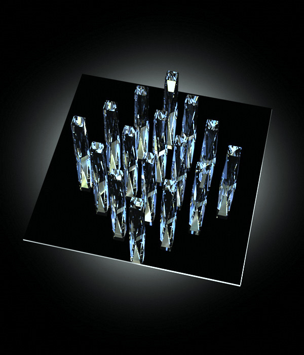 luminous crystal cube