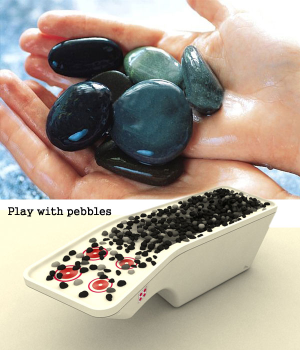 Play with pebbles