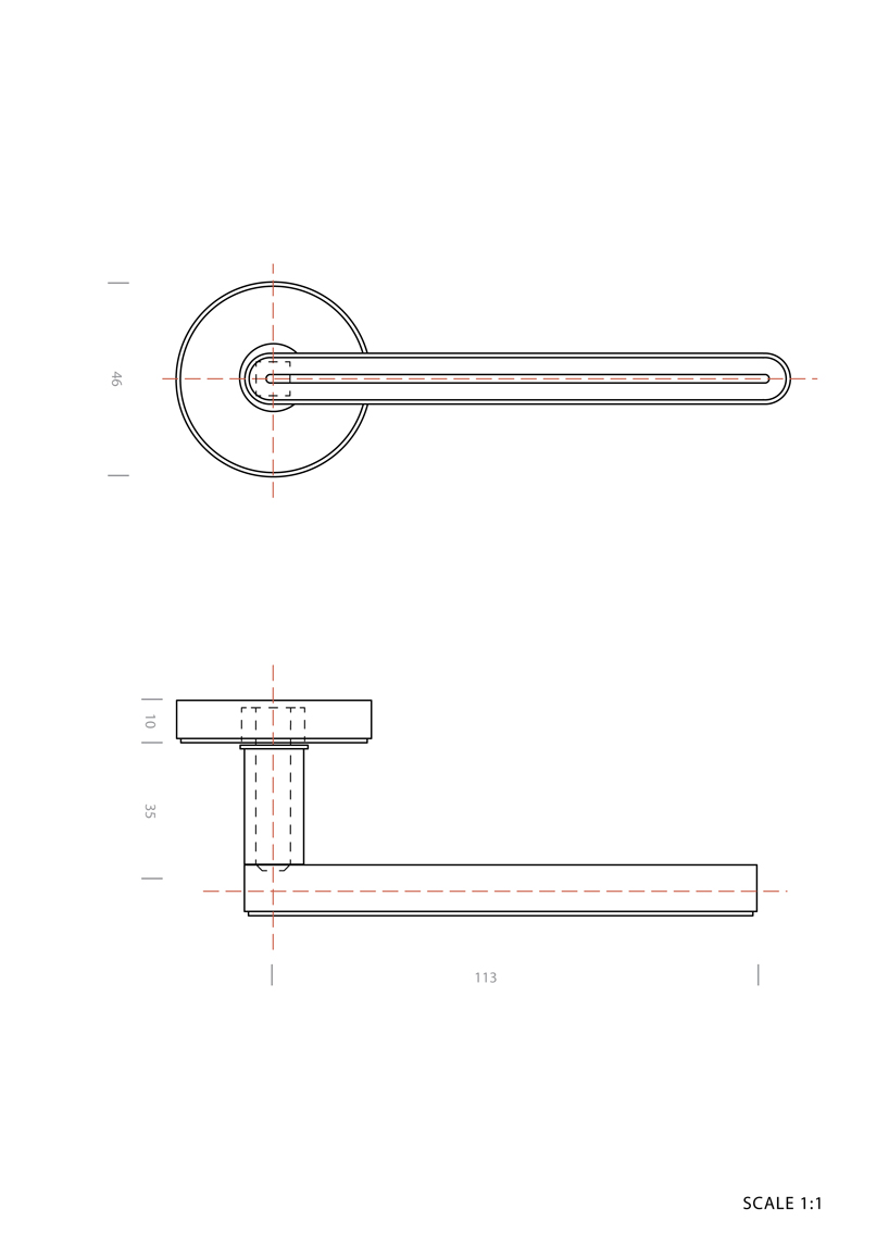 rounded handle