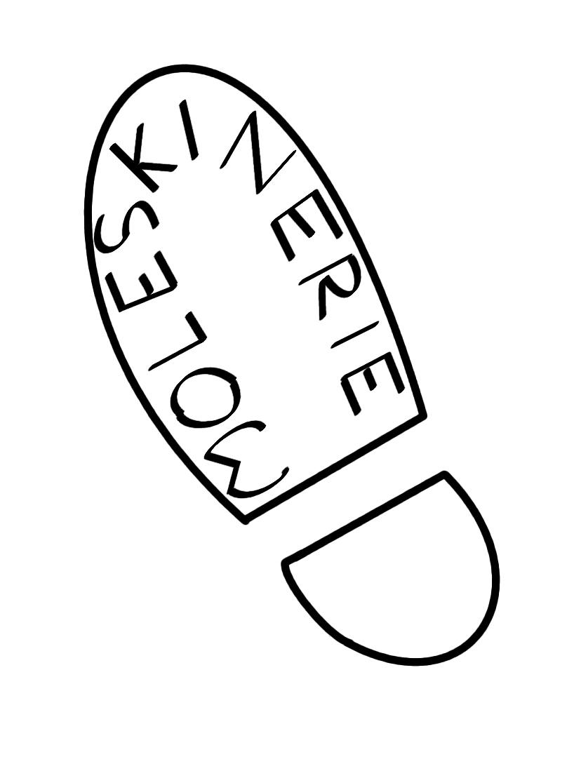 Moleskine footprint