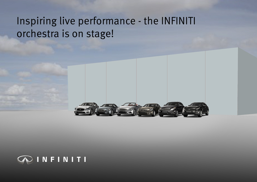 the INFINITI orchestra is on stage!