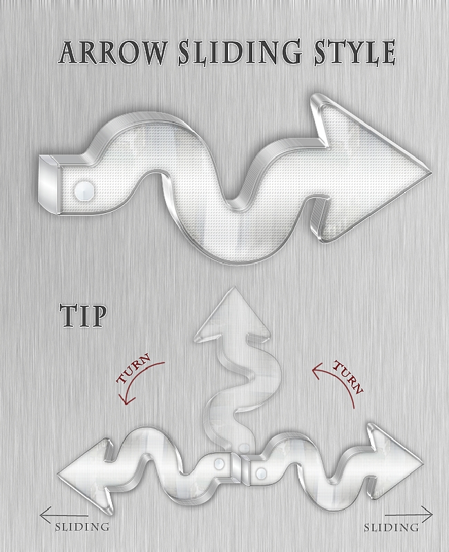 arrow sliding handle