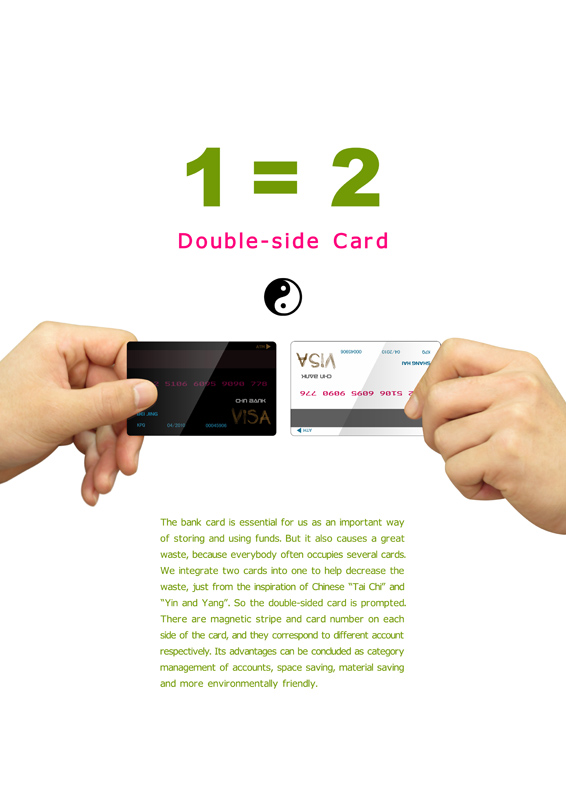 double sided card