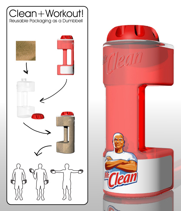 mr. clean dumbell