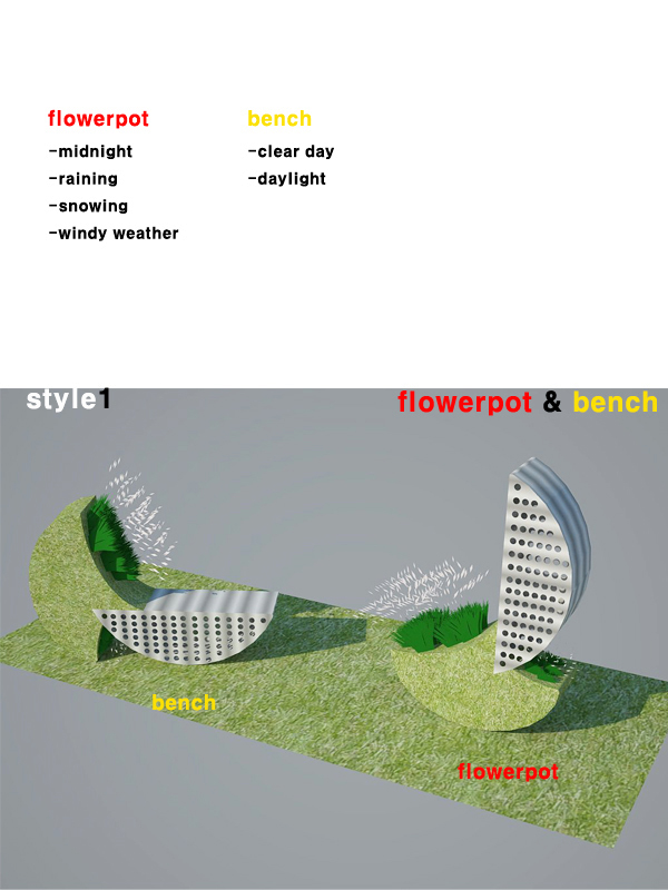 flowerpot&bench