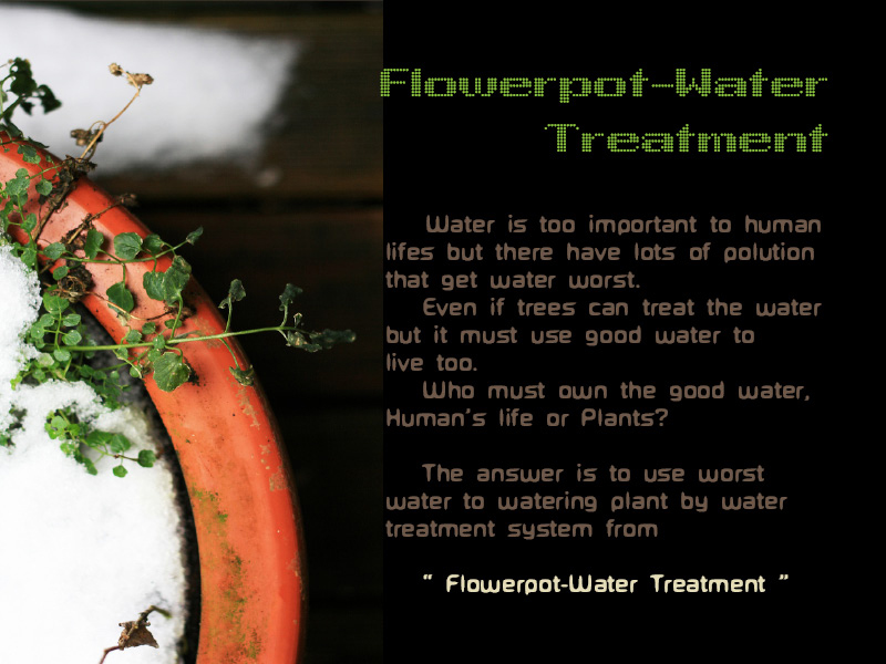 flowerpot water treatment