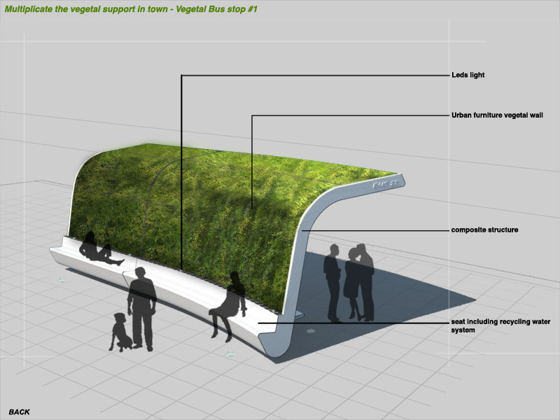 vegetal bus stop