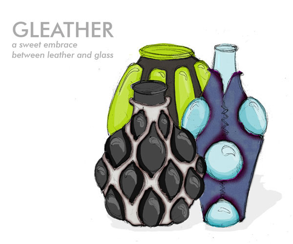 Gleather vases