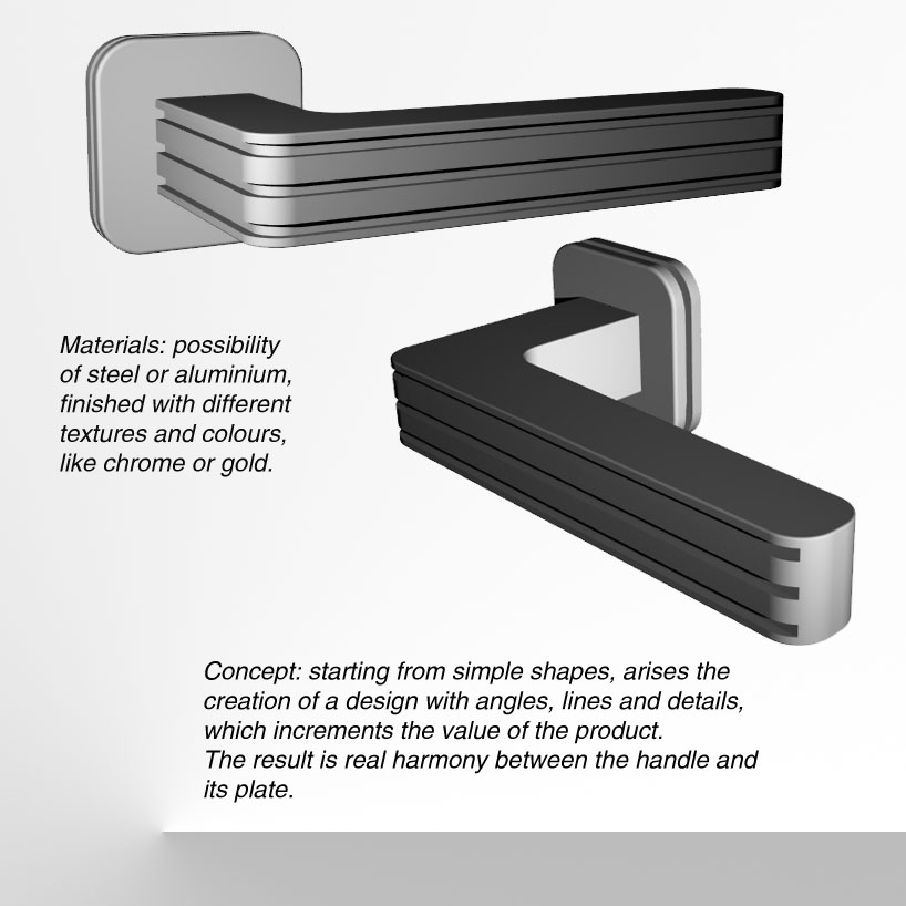 Contemporary door handle, less is more