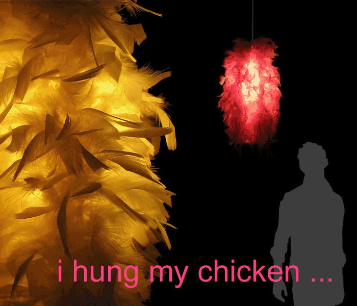 i hung my chicken