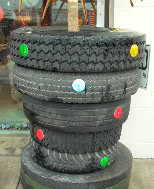 truck tire planter