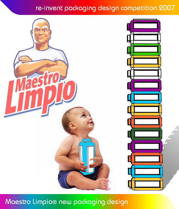 new packaging design for maestro limpio by emanuele a. patton