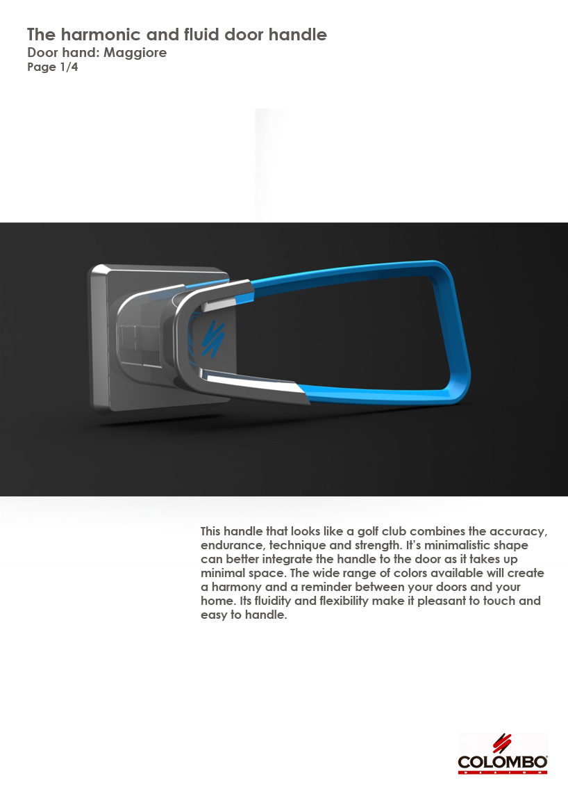 The harmonic and fluid door handle