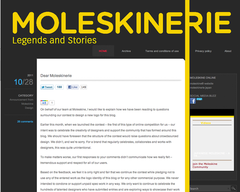 Fine Line of Moleskinerie