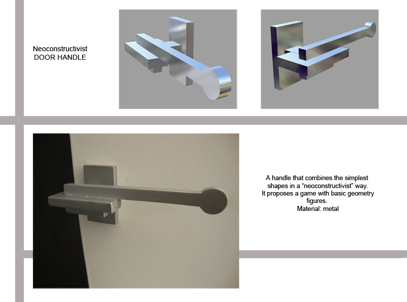 Neoconstructivist Door Handle