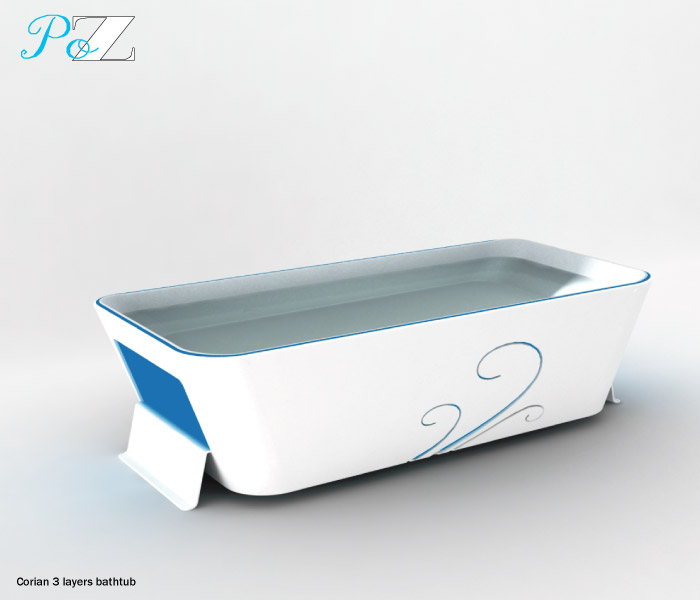 poz graphical corian bathtub